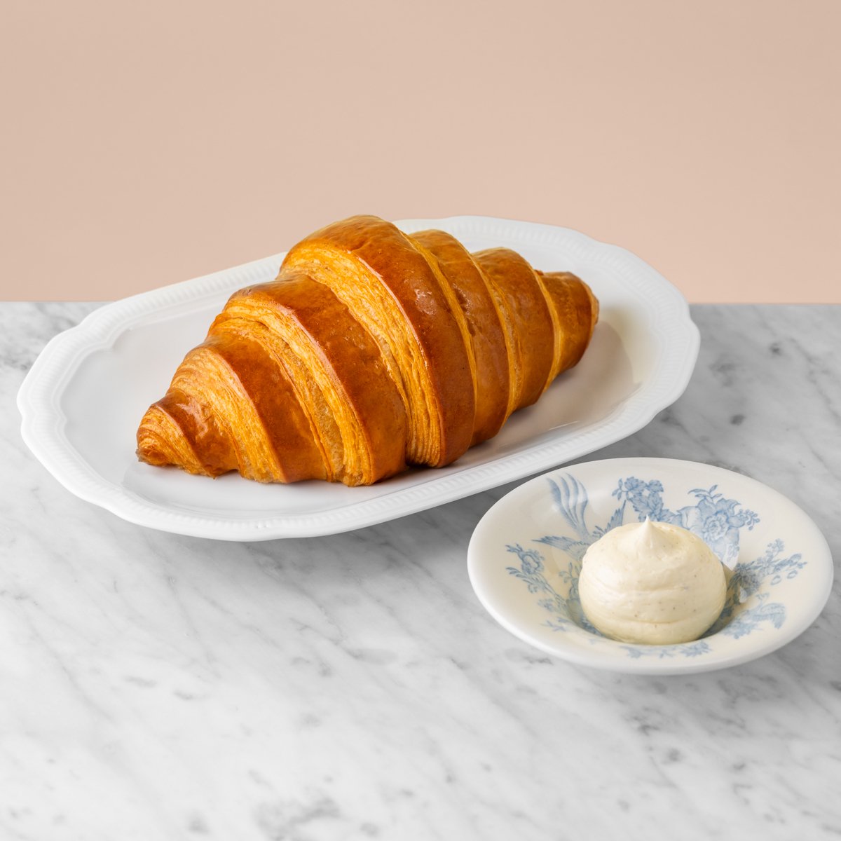 Croissant with butter