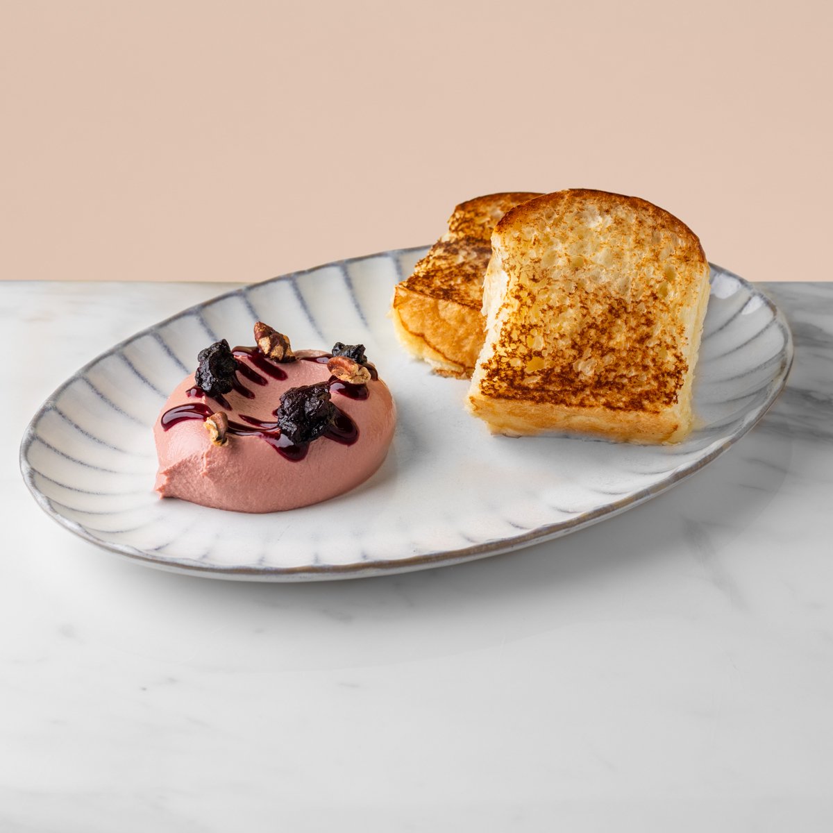 Chicken pate with beetroot